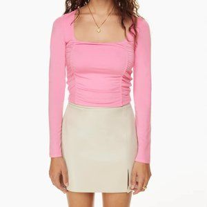 NWOT ARITZIA [WILFRED] XS LYDIA TOP IN BUBBLE PINK 🎀